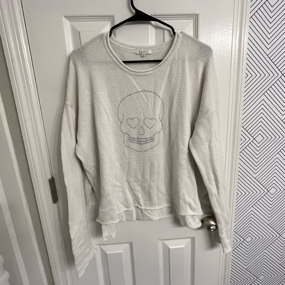 Z Supply White Sweater. L.